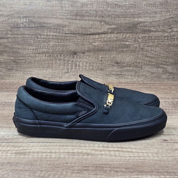 VANS Shoes - Vans ID Classic Slip On Men's Size 6.5 Women’s Size 8 Black Nubuck Shoes (721278